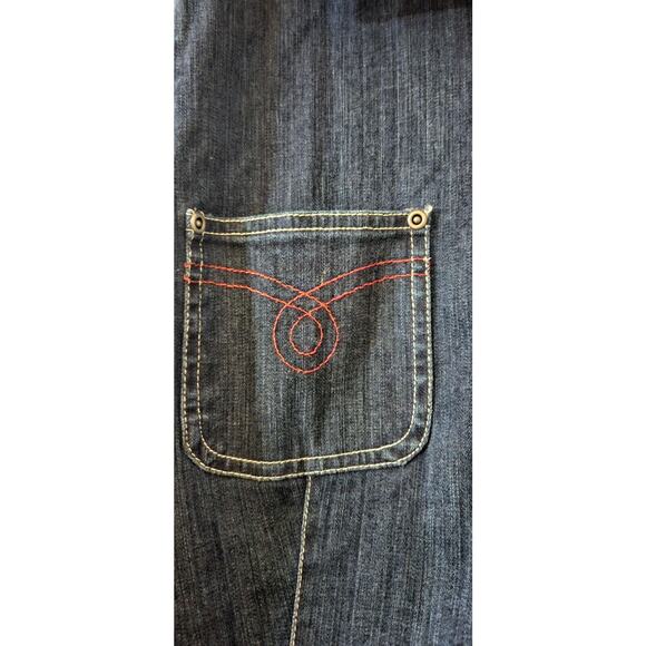 Sag Harbor Sport Woman 16W Denim Blue Jean Jacket Pockets Stitch Detail - Picture 6 of 9